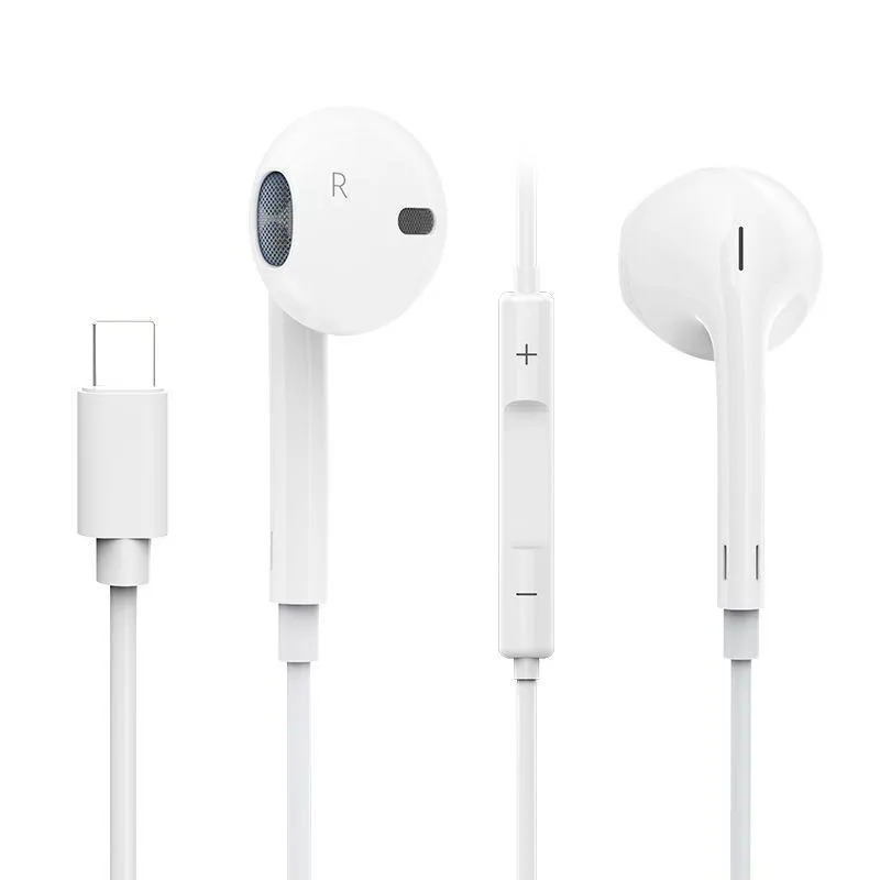 USB C Headphones for iPhone 17/16/15 Pro Max, Type-C Earbuds with Mic