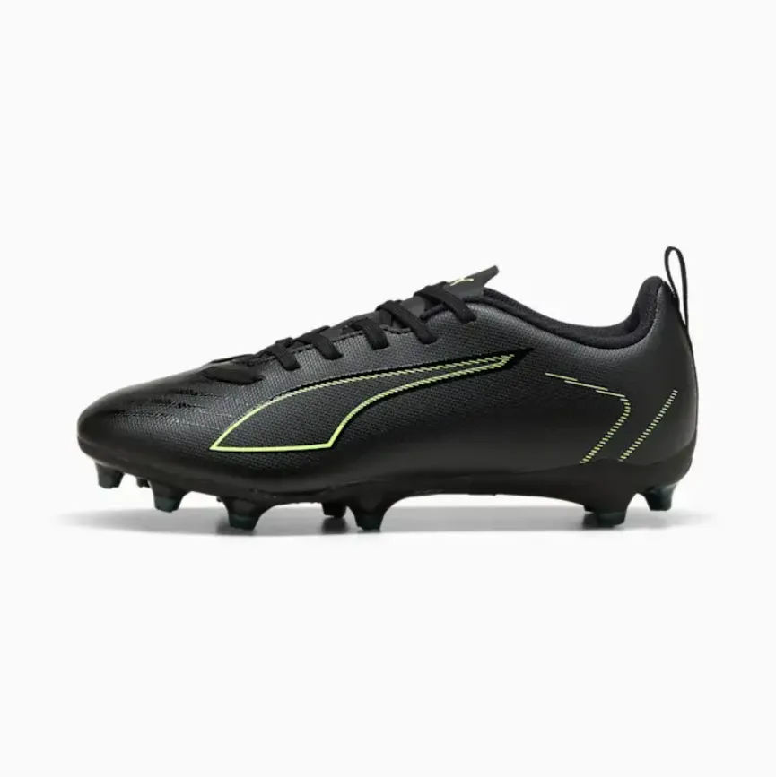 Puma Junior Ultra 6 Play Firm/Artificial Ground Soccer Boots - Black/Green