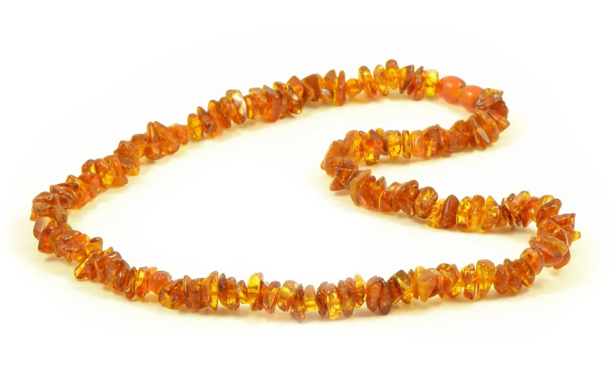 Baltic Amber Teething Necklace - Cognac