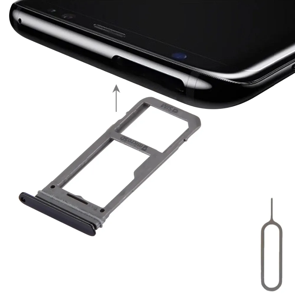 Replacement Sim Tray for Samsung S8 - Black