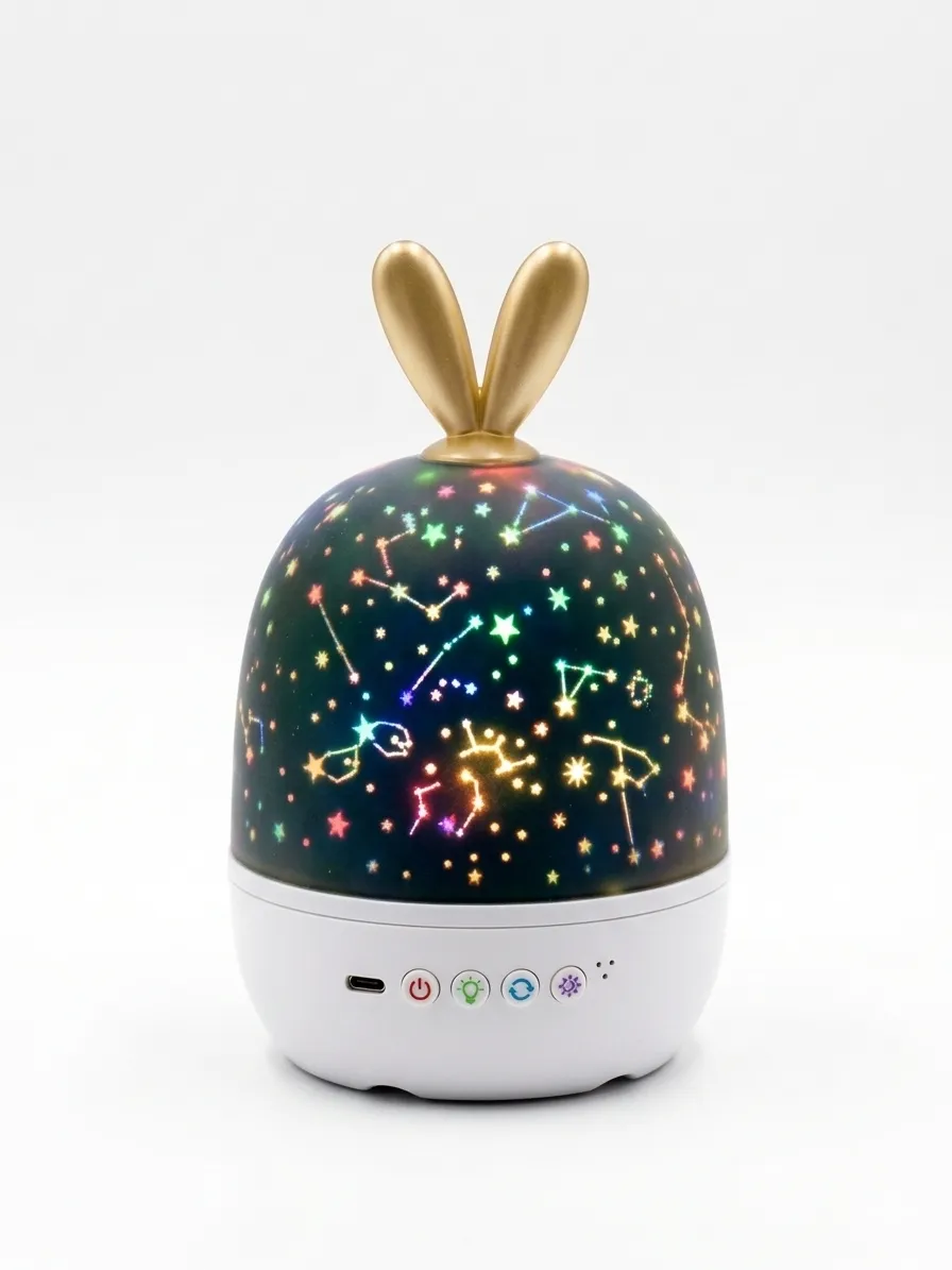 Bunny Ears LED Night Light - Dream Projection Lamp
