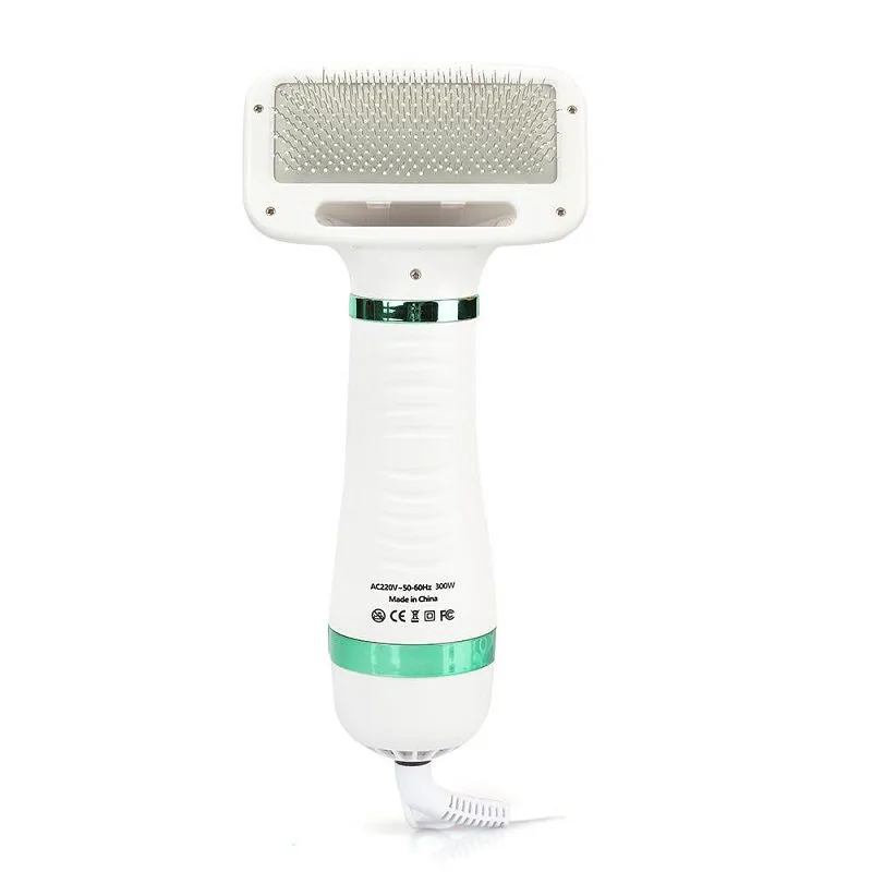 Portable Pet Care Grooming 2 in 1 Dryer and Brush - Green