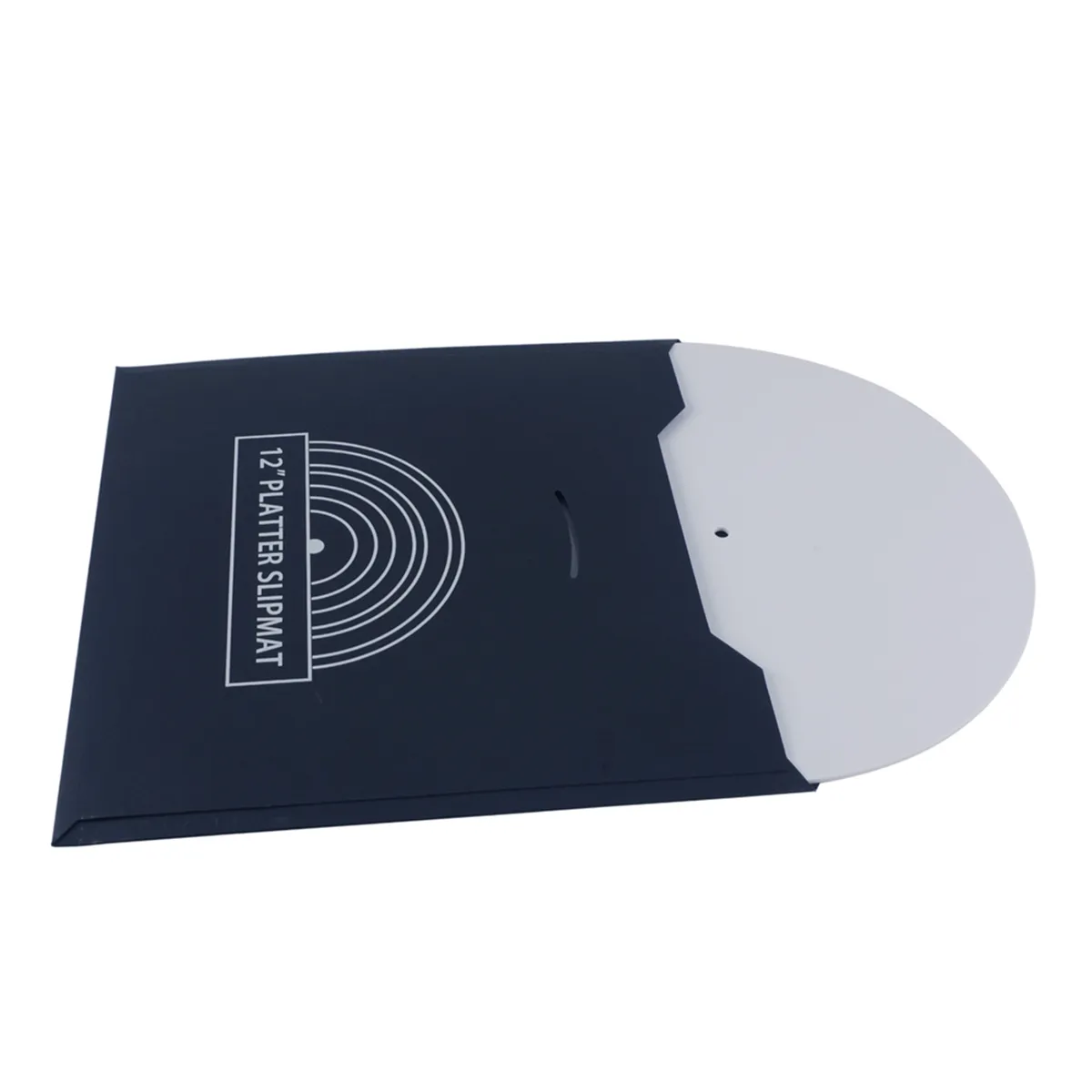 White Acrylic Vinyl Record Mat Record Turntable Mat Anti-Noise