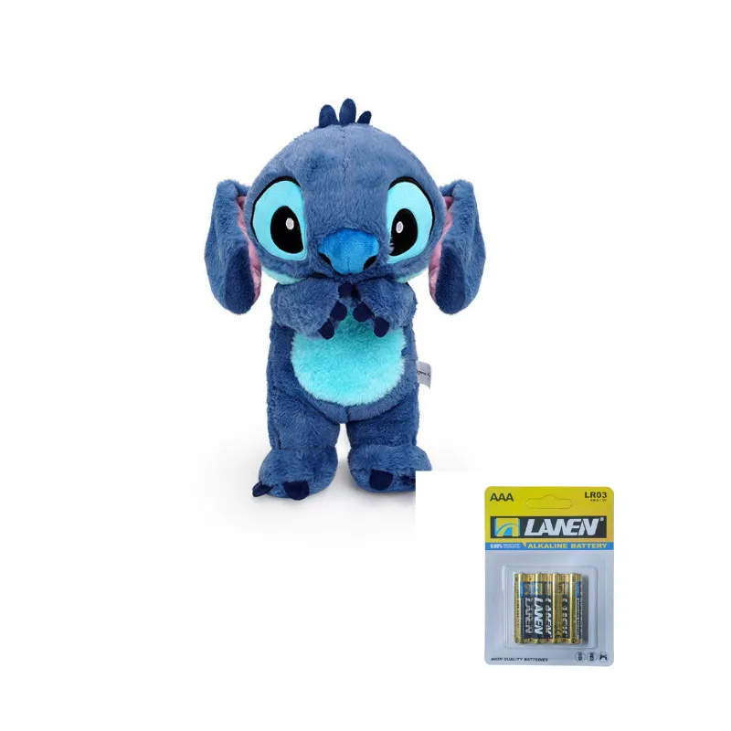 WJ-975 Blue Plush Doll - Comforting Toy Breathing Motion, Music Light