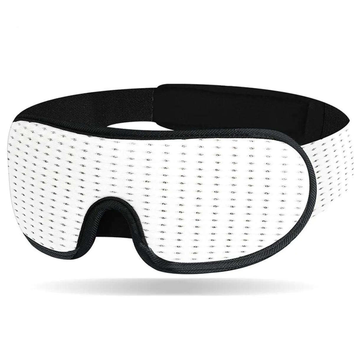 D&A Health - 3D Sleep Eye Mask With Breathable Mesh & Handwash Bag - White