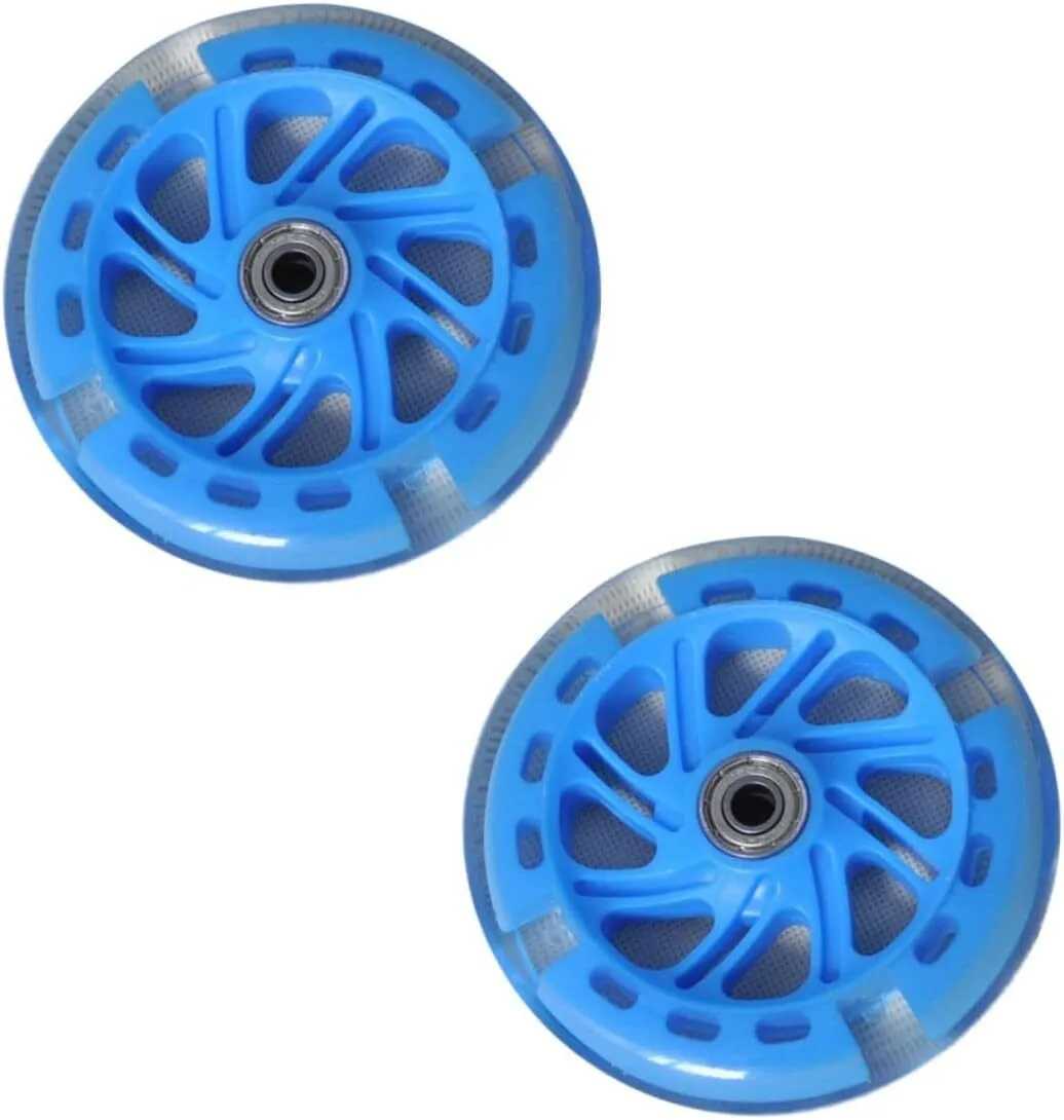 2pcs Boy Girl Bike Auxiliary Wheels Pu Flashing Training Wheels for Boys