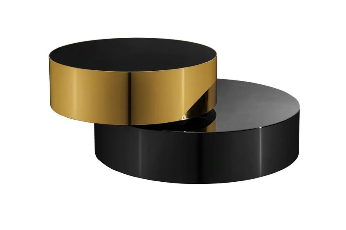 Lux Coffee Tables Set of 2,Metal Base &Tempered Glass -Assembled