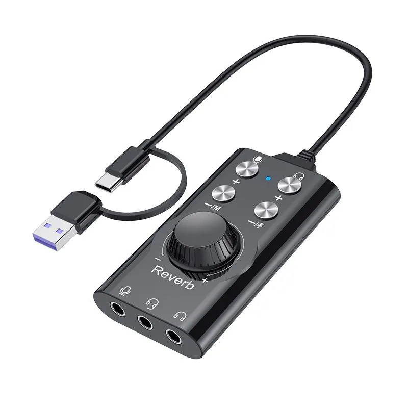 USB/TYPE-C Sound Cards Are Compatible With Mobile Phones And Computers.