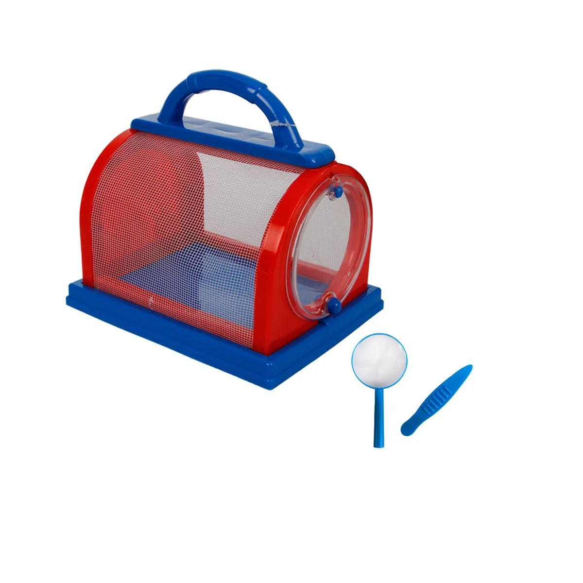 Educational Science Bug Viewer with Magnifying Glass and Tweezers - Blue