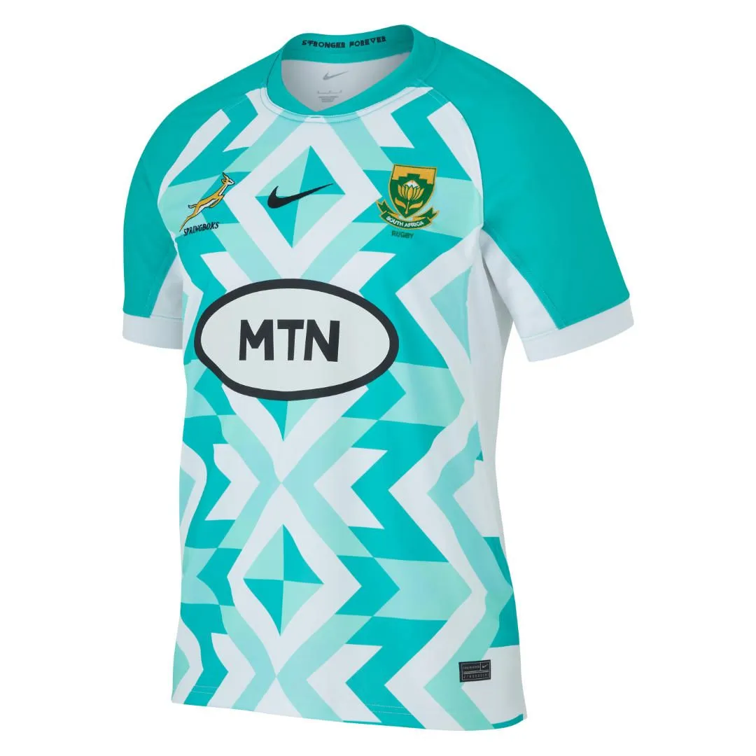 Nike Junior Springbok Away Stadium Jersey - Turquoise