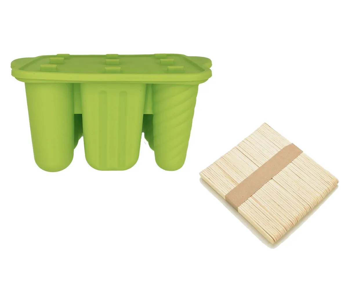 Silicone Ice Cream / Popsicle Mold - Green