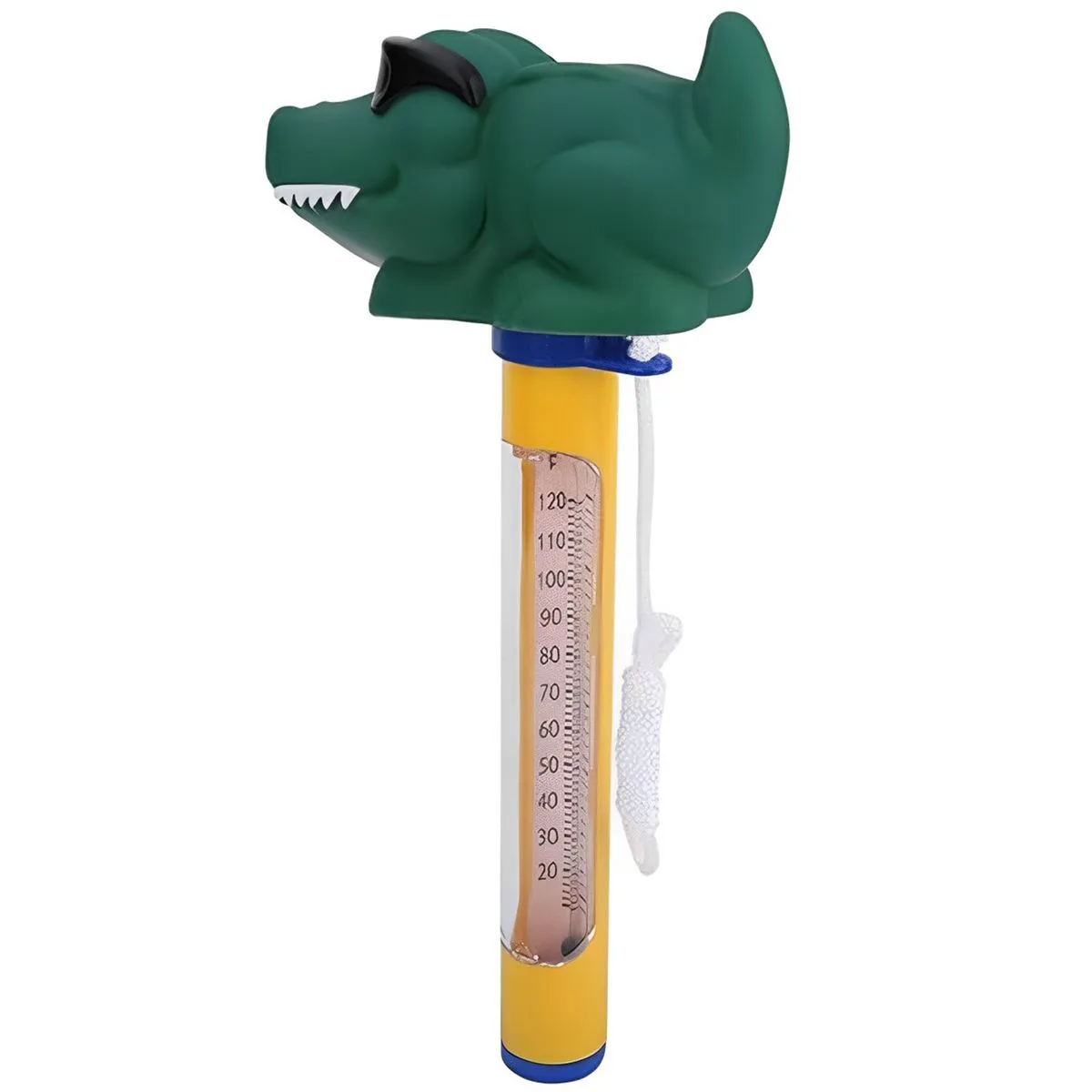 Floating Pool Thermometer Cartoon Animal Shape Pool Thermometer Easy Read - Crocodile