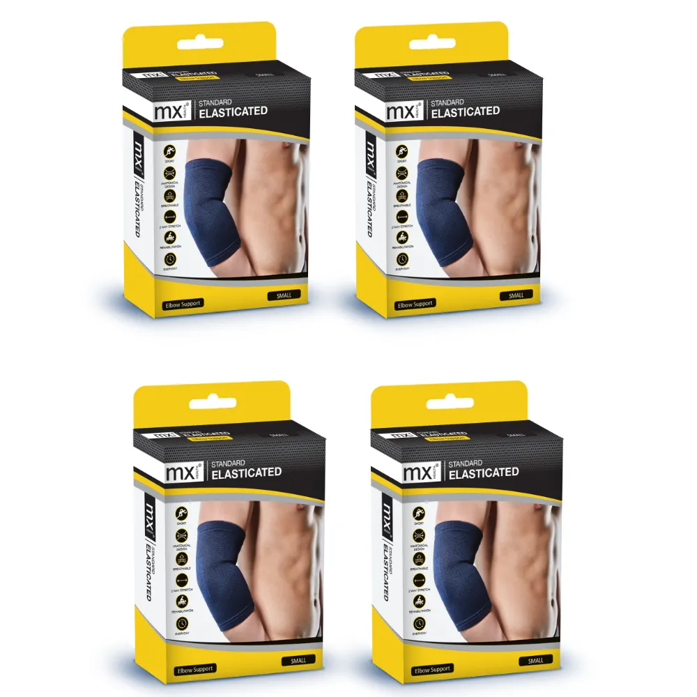 MX Health Support Elastic Std Elbow- 4 Pack