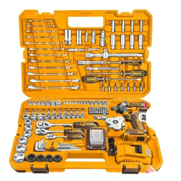 Ingco - Cordless Impact Wrench Tools Set - 152 Piece