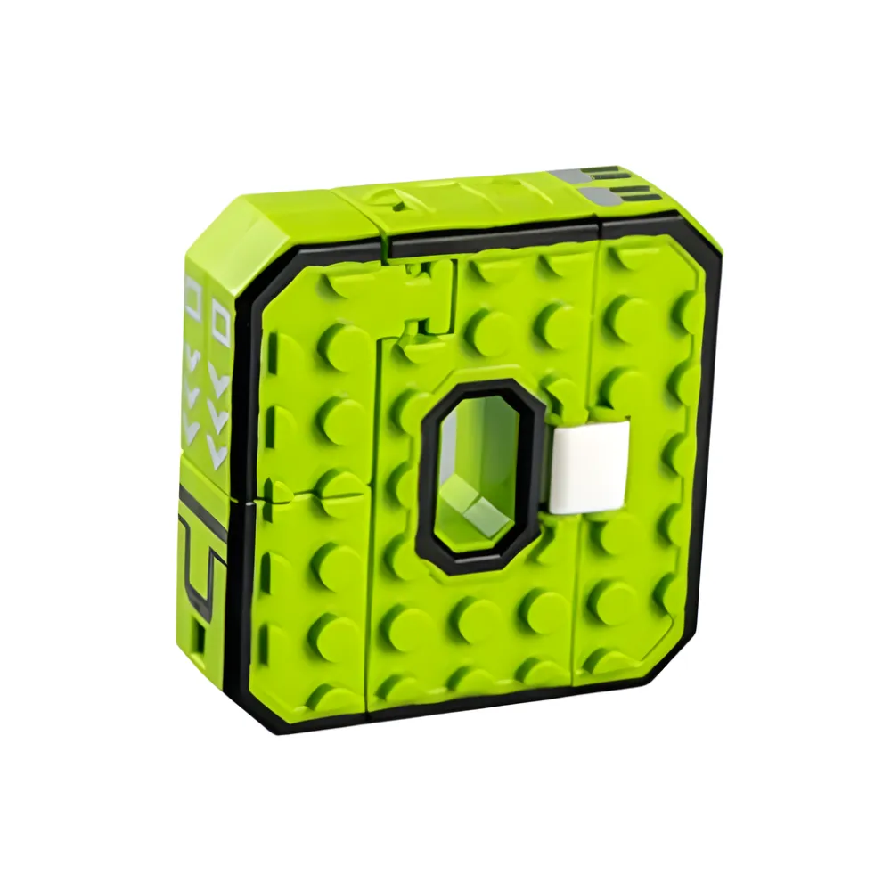 2-in-1 Transforming Tank Toy Building Block - Green
