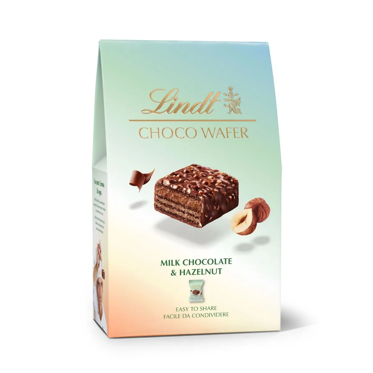 Lindt Choco Wafer Hazelnut Chocolate Bag 135g