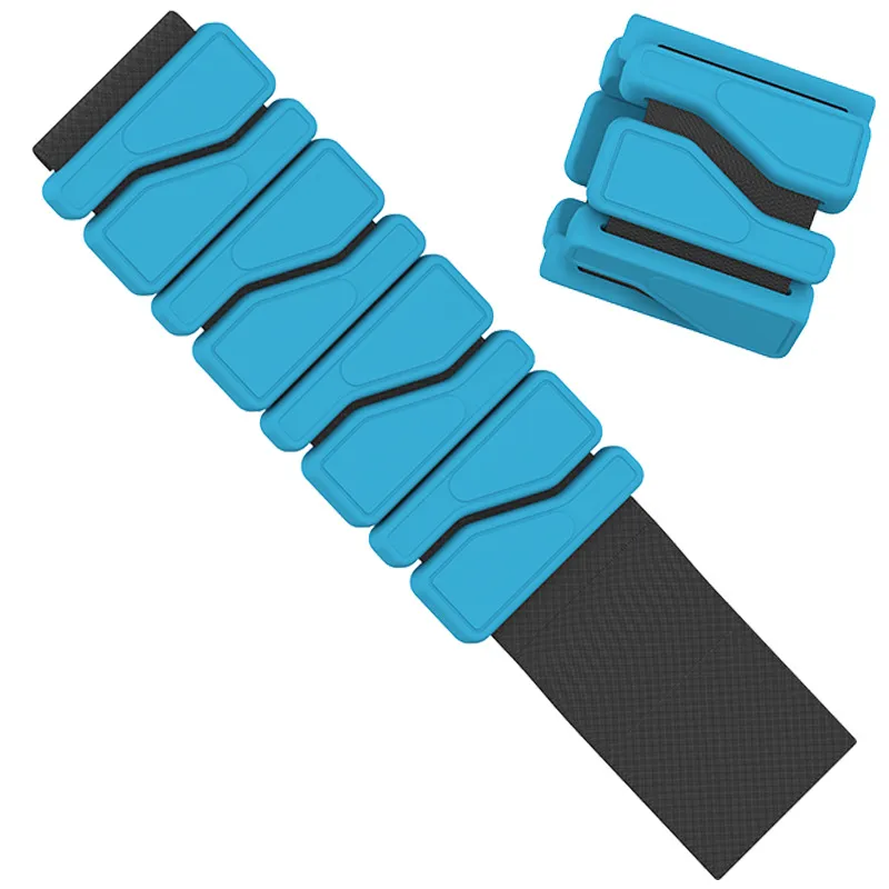 2 Adjustable Wrist Ankle Weights for Women, Men, Kids - Blue