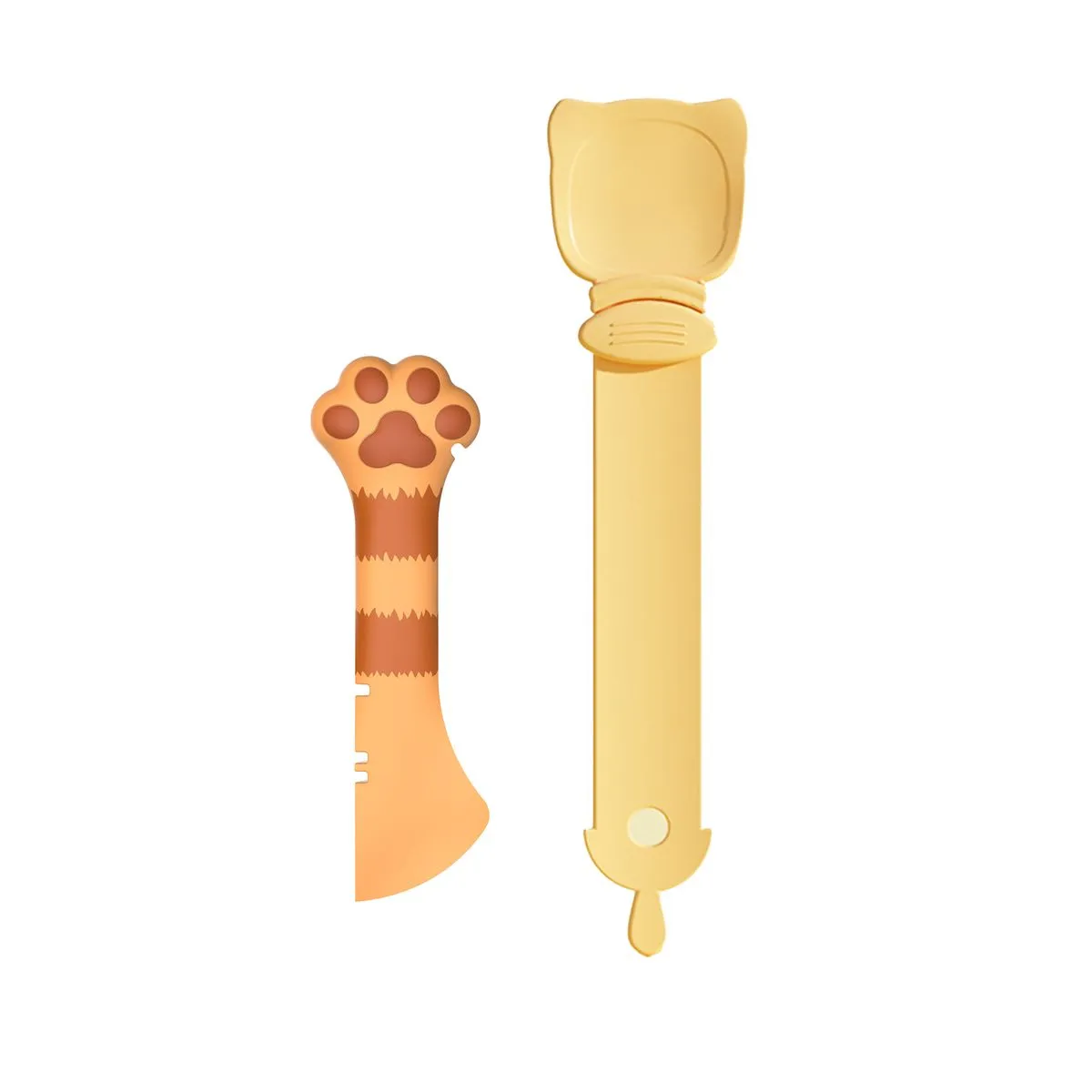 2 Piece Cat Scoop Food Spoon & Silicone Opener