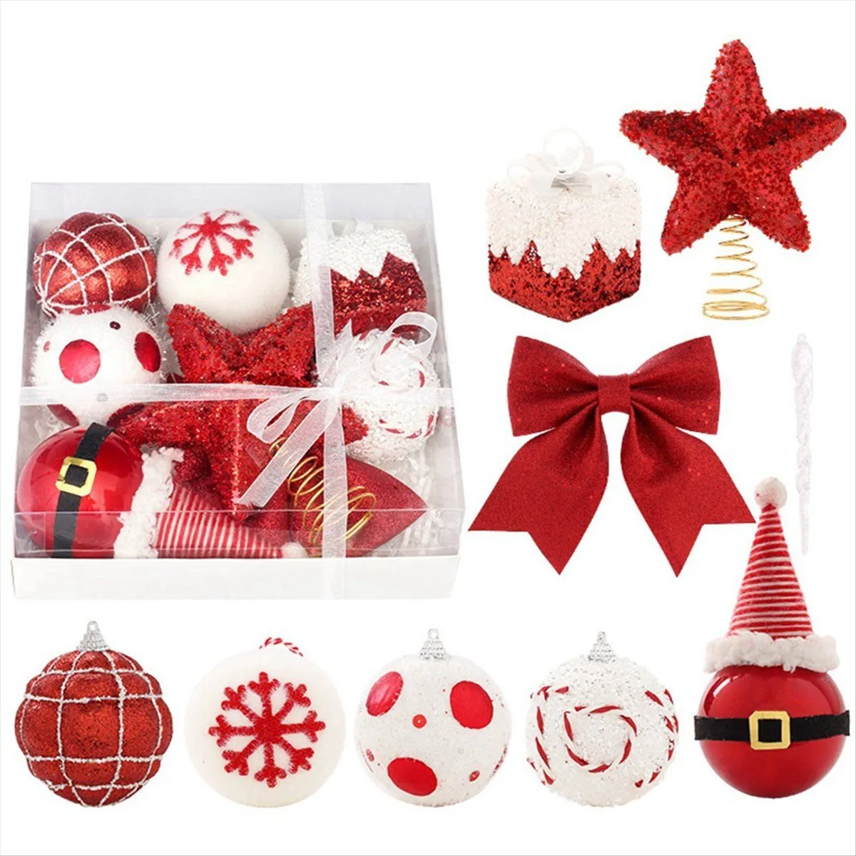 Christmas Tree Hanging Ball Santa Theme Christmas Ball
