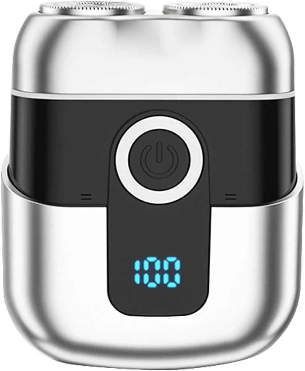 Mini Shaver, Portable Alloy Electric Shaver for Men Travel Shavers