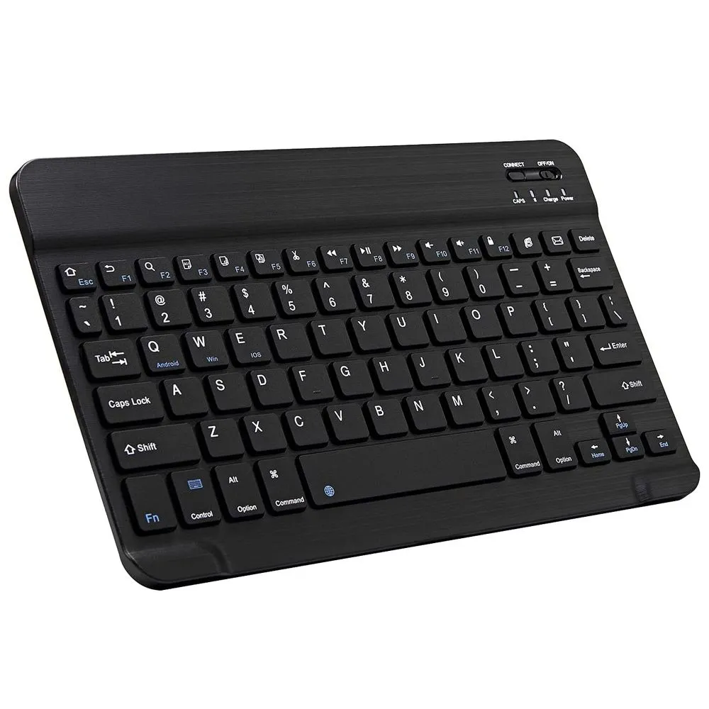 Ultra-Slim Bluetooth Keyboard Compatible with iOS Android Windows - 10 inch