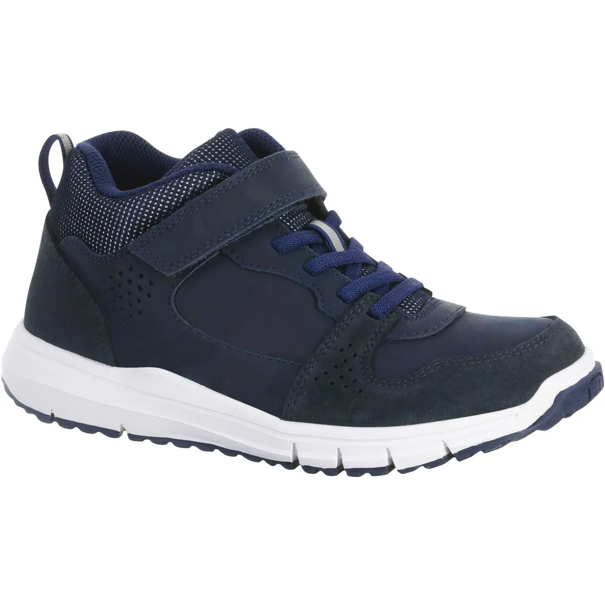 Decathlon Kids' Rip-Tab Leather Shoes Protect 560 - Blue