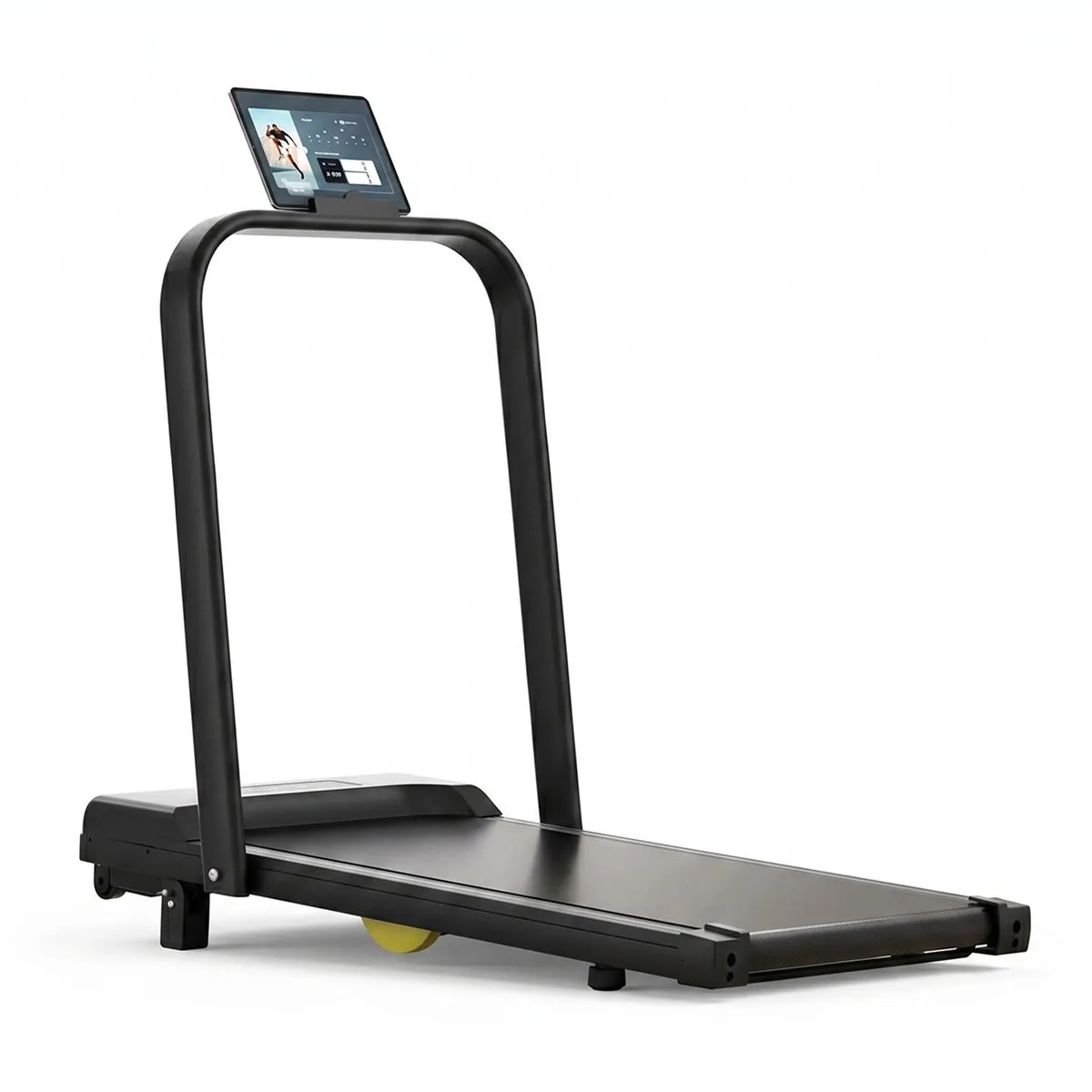 8% Incline Foldable Treadmill Bluetooth Smart APP for Home-12km/h Speed - Black