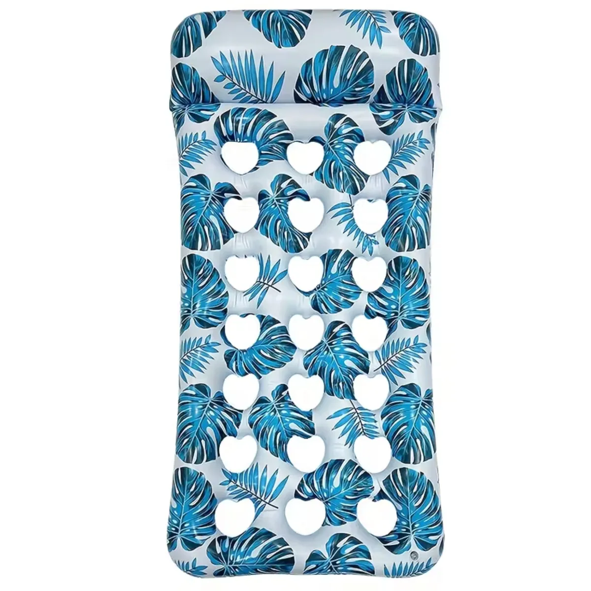 Malibu Summer Inflatable Pool Lounger - 180 x 88cm - Blue