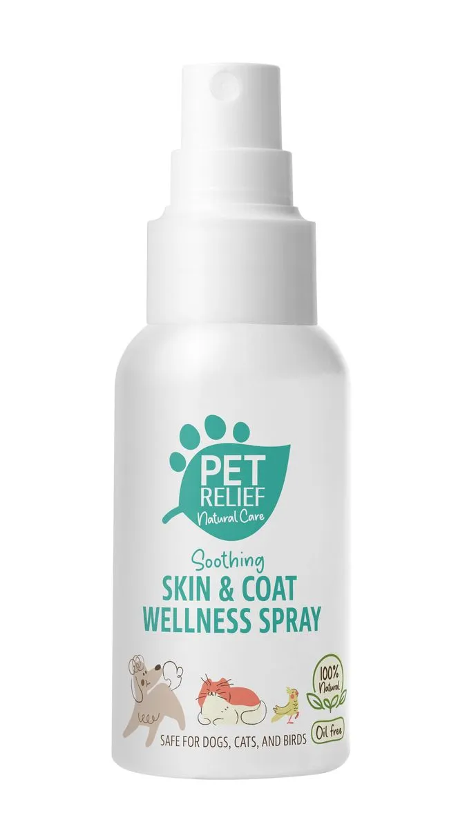 Pet Relief, Natural Care Soothing Skin & Coat Wellness Spray