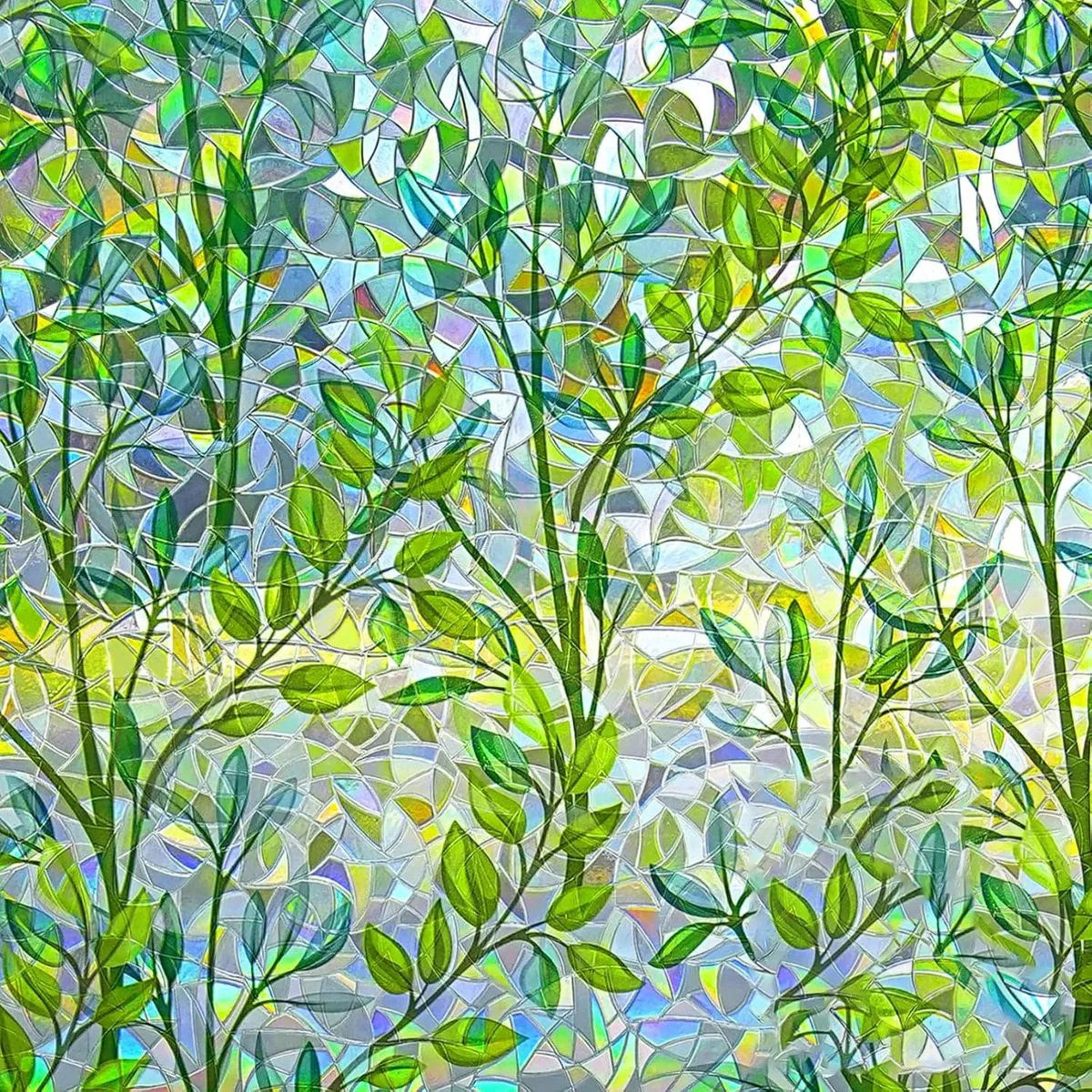 Window Privacy Film Stain Glass Rainbow 45x500cm