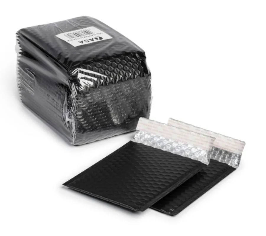 Pack Of 25 Bubble Padded Envelope Mailer - (15cm x 18cm ) 150 gram - Black