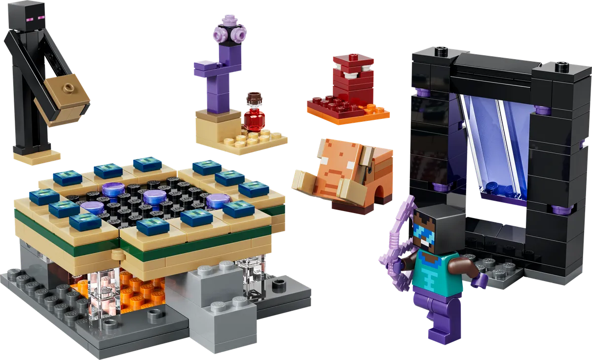 LEGO Minecraft Nether and End Portal Journey Building Set 192 Pieces