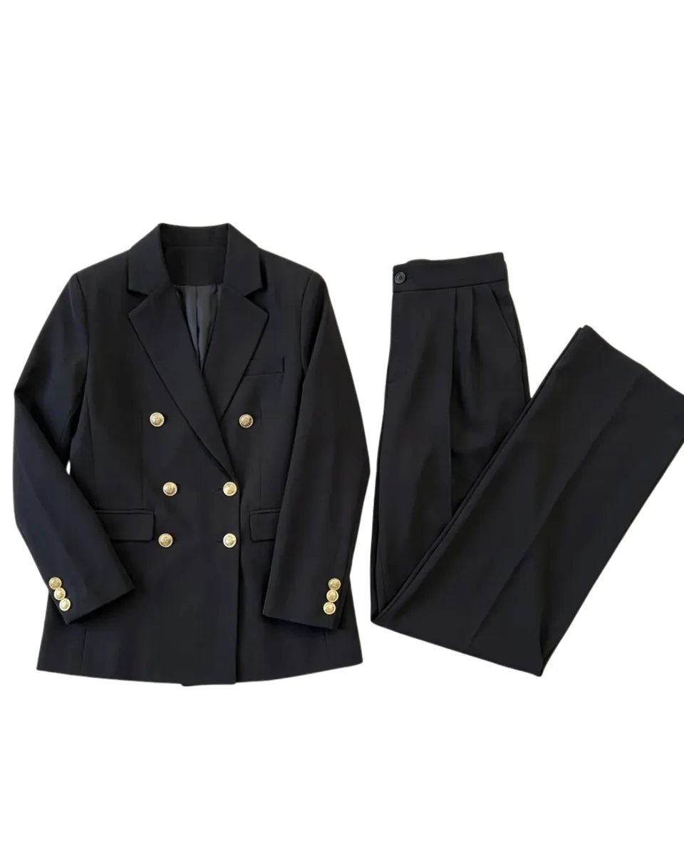 OLKO Women Black & white Suit Set - S-M