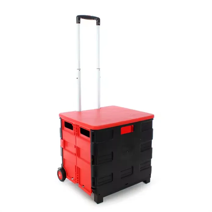 Multifunctional Folding Portable Storage Cart with Wheels