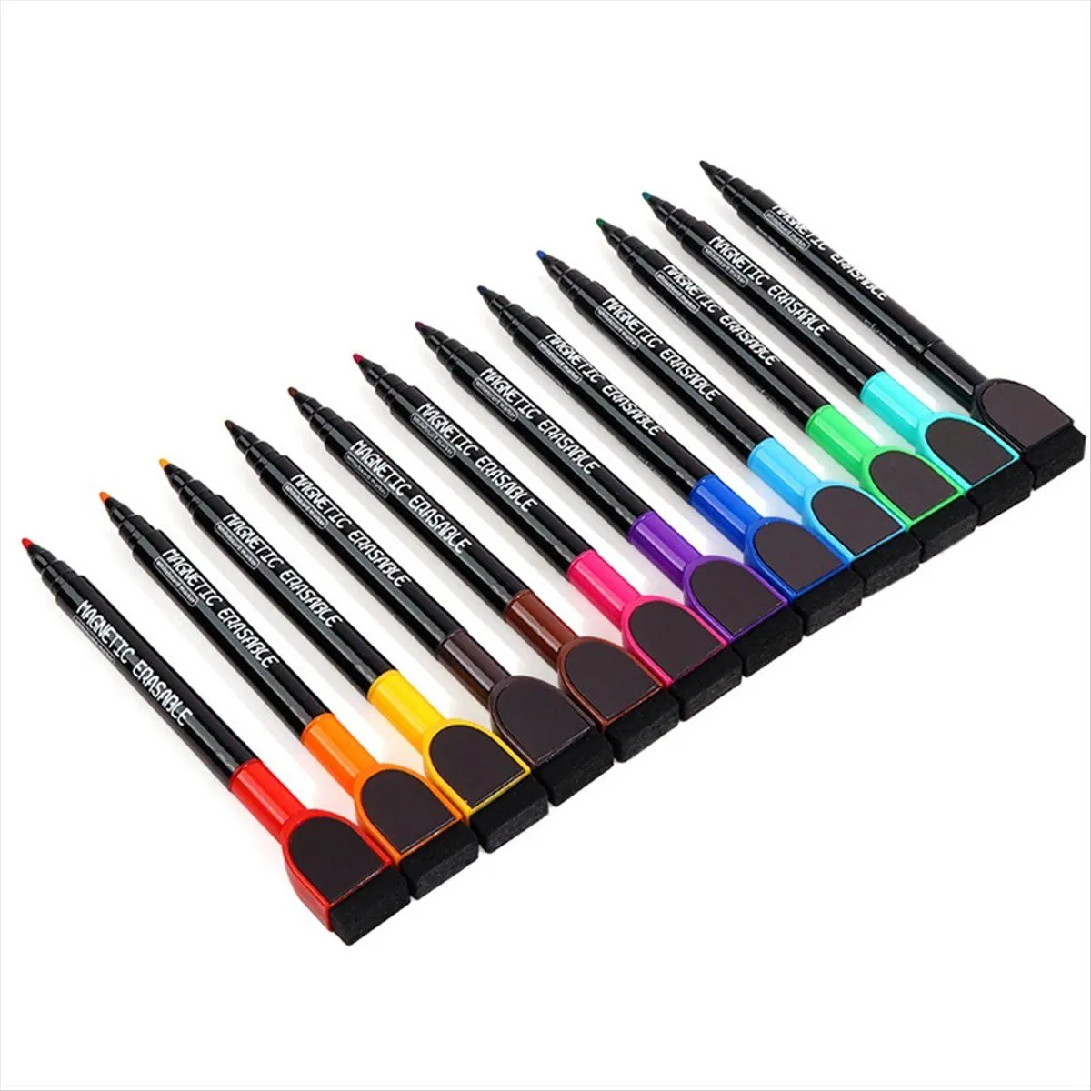 Magnetic Dry Erase Marker Fine Tip Whiteboard Marker with Eraser