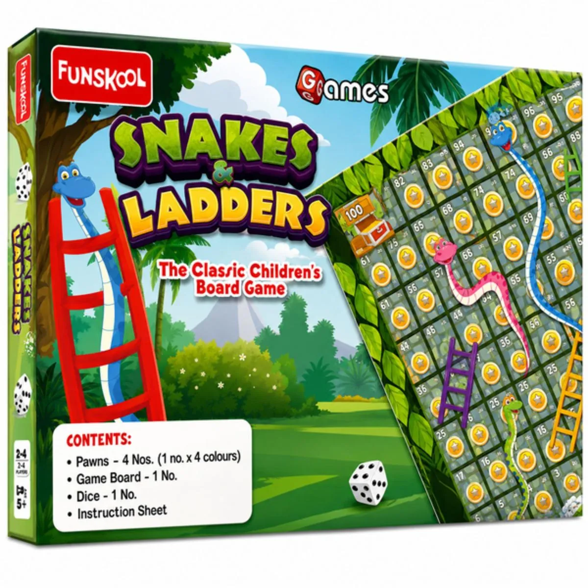 Funskool Snakes and Ladders Classic Family Board Game