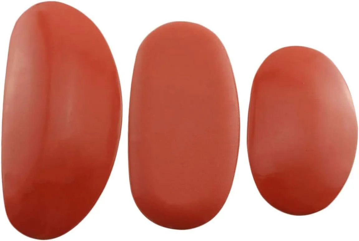 3PCS Silicone Sculpting Tools Set for Ceramic Molding Red Scraper Craft