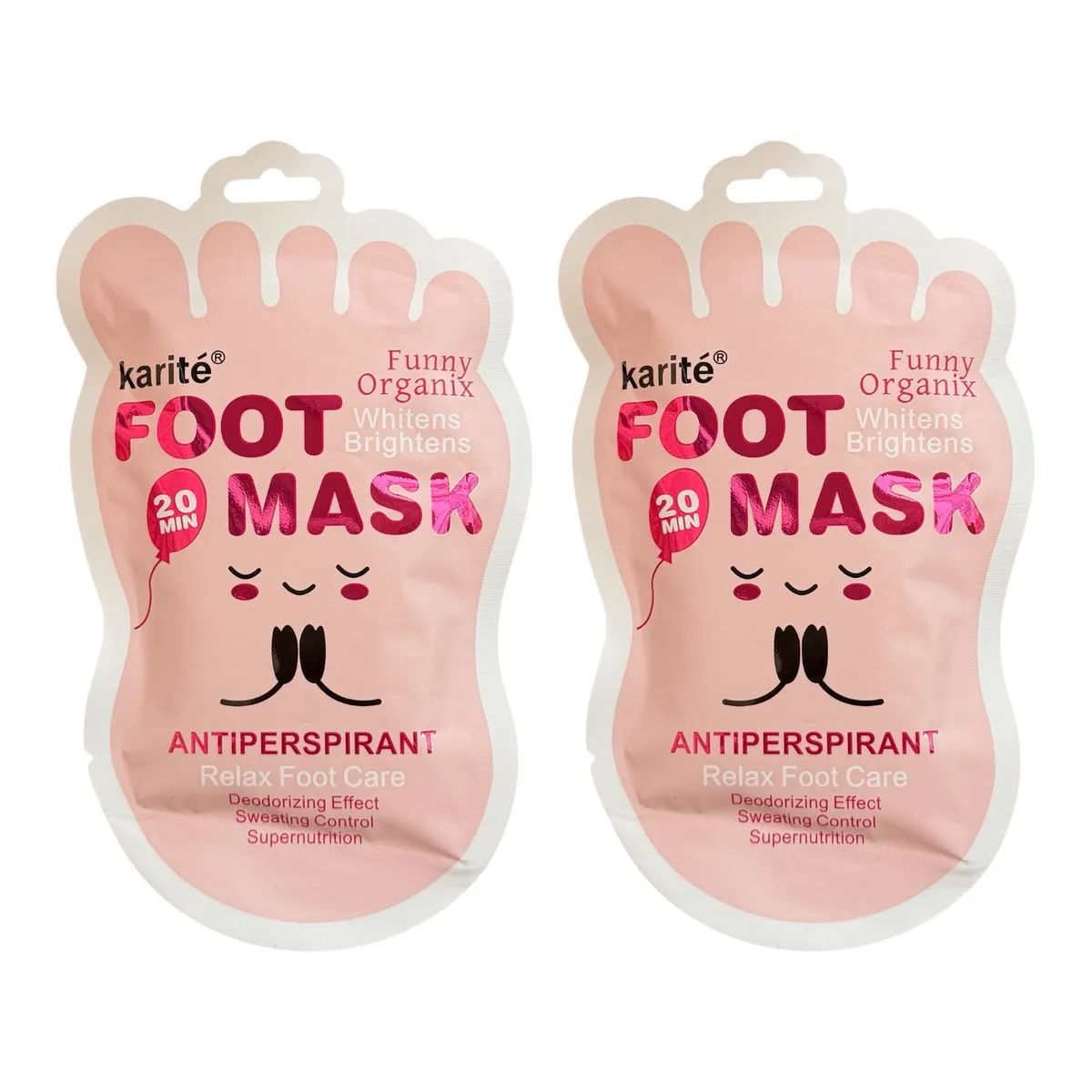 2 pieces - Karite 20 Mins Spa Foot Mask Brightens Soften Moisturize