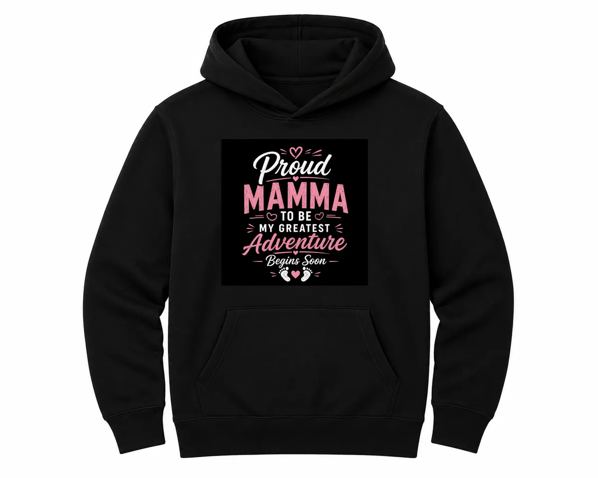 Proud Mamma to Be My Greatest Adventure Yet Unisex Hoodie