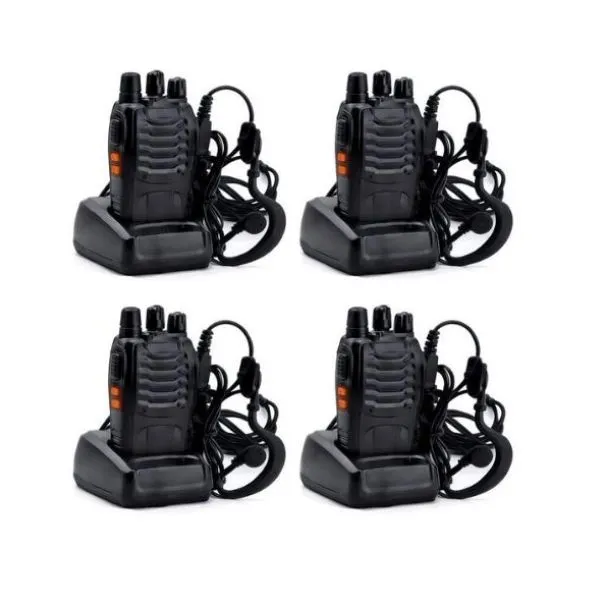 4 pack of 16-Channel UHF 400-470MHz Walkie Talkie 2 Way Radio