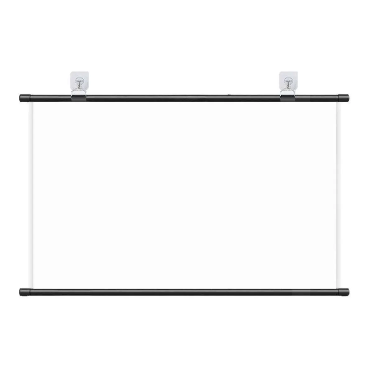 72 Inch 16:9 4K Roller Projector Screen White Wall-Mounted