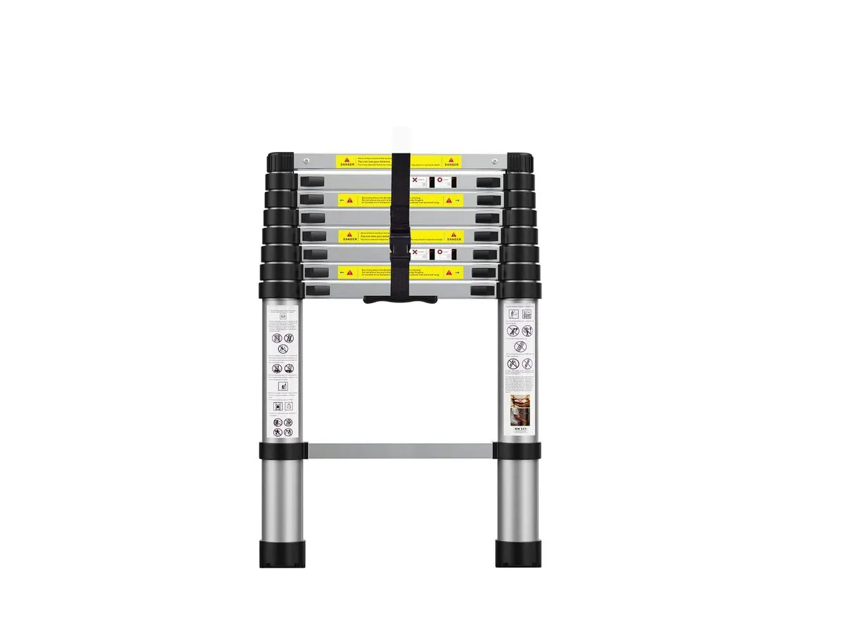 Telescoping Aluminum Extension Ladder - 6Meter