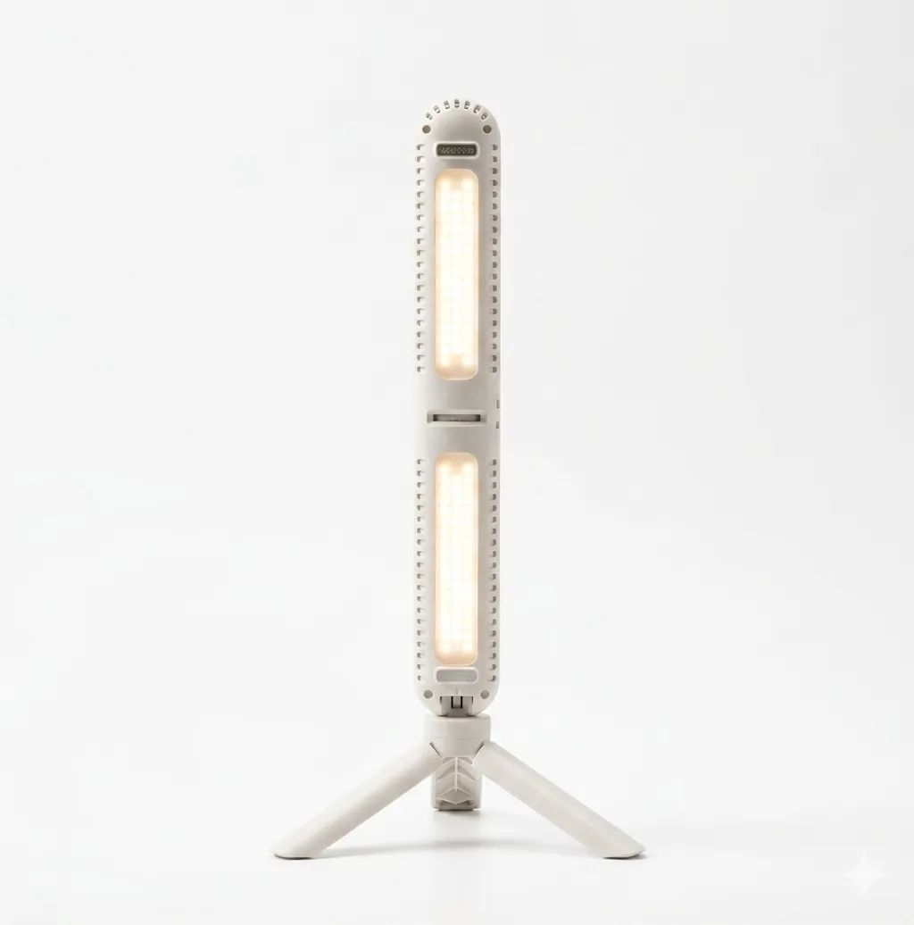 Portable Rechargeable LED Ring Light with Adjustable Tripod Stand