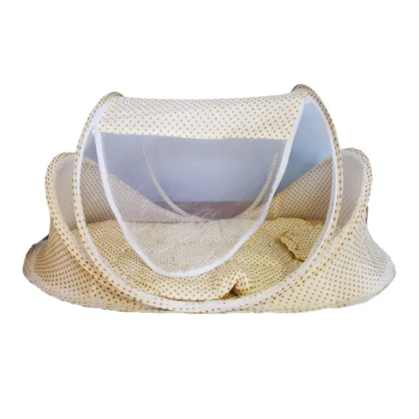 3 in 1 Portable Baby Bed / Tent With Mosquito Net - Brown