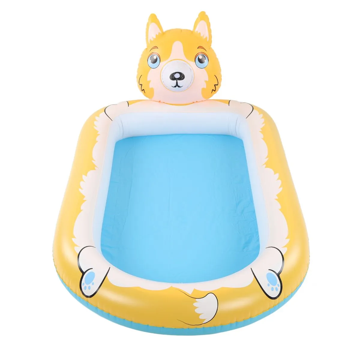 Puppy Inflatable Splash Pad Water Sprinkler Pool Compatible With Kids