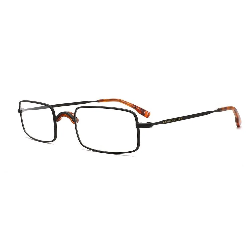 Sophie Moda Anti-Blue Light Glasses - Flair Lite - Black, Brown
