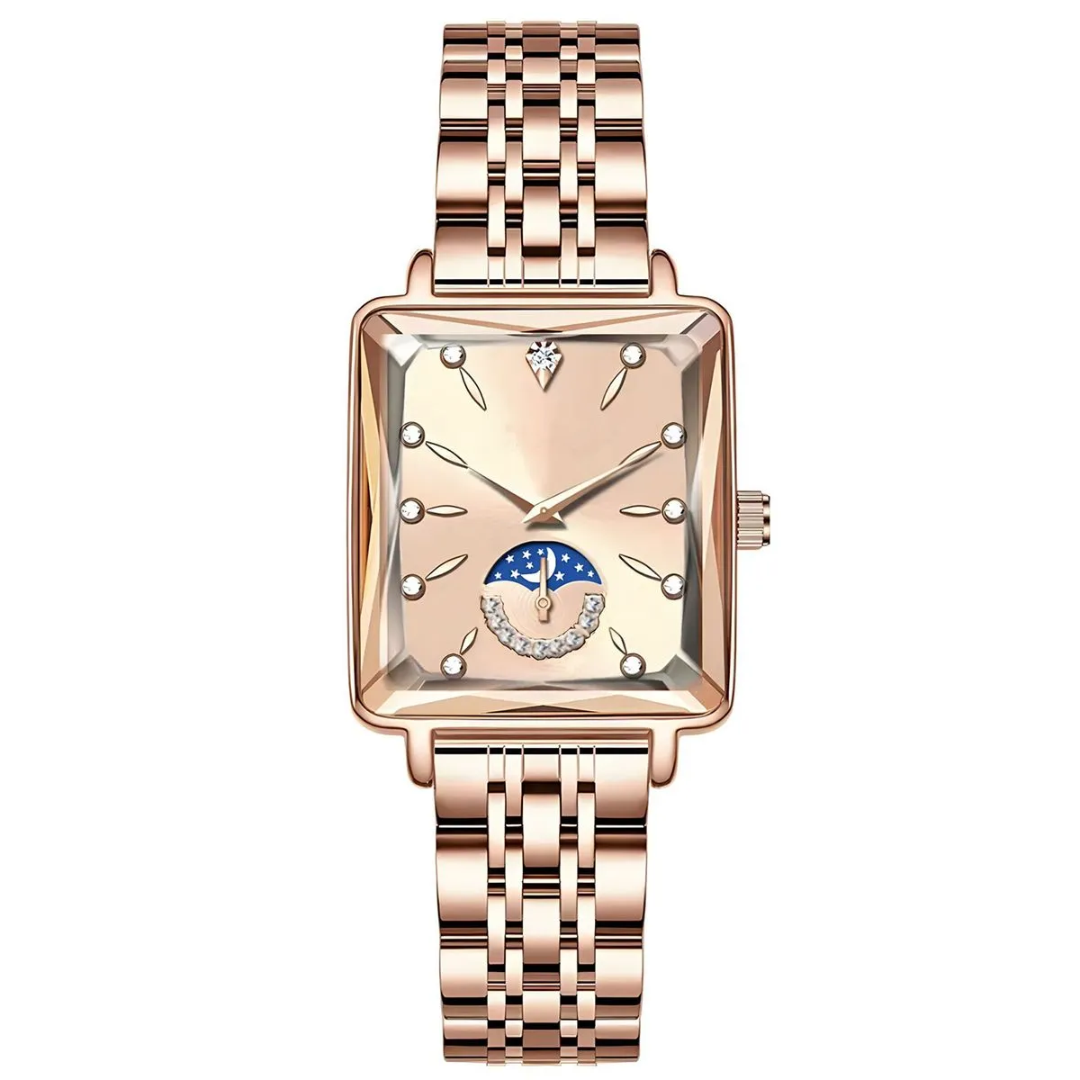 Women's Watch Quartz Wrist Watch Lady Fashion Stainless Steel