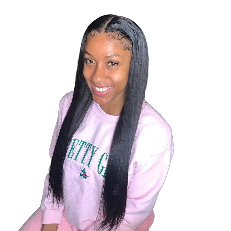 Golden Perfect 16-24In Bone Straight Lace Front Wigs Pre Plucked Human Hair