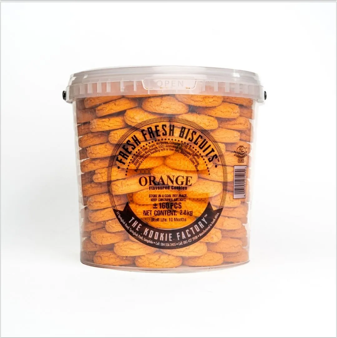 Kookie Factory - Cookies 9L Biscuit Bucket - Orange