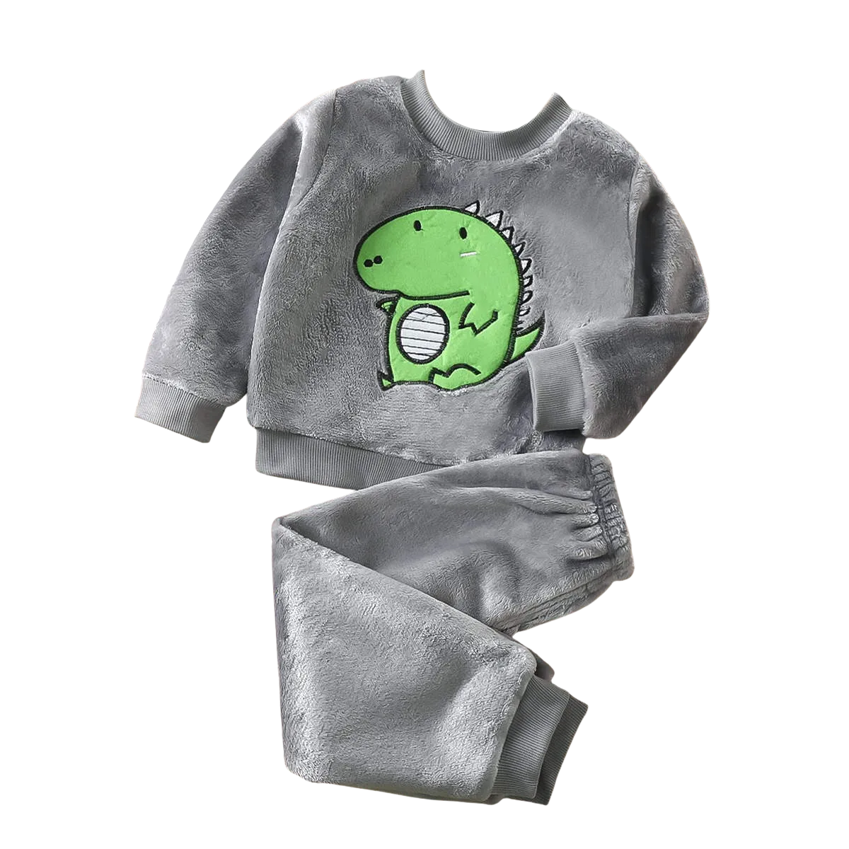 Boys Grey Soft Plush Winter Toddler Sleepwear/Pyjamas - 18-24 months